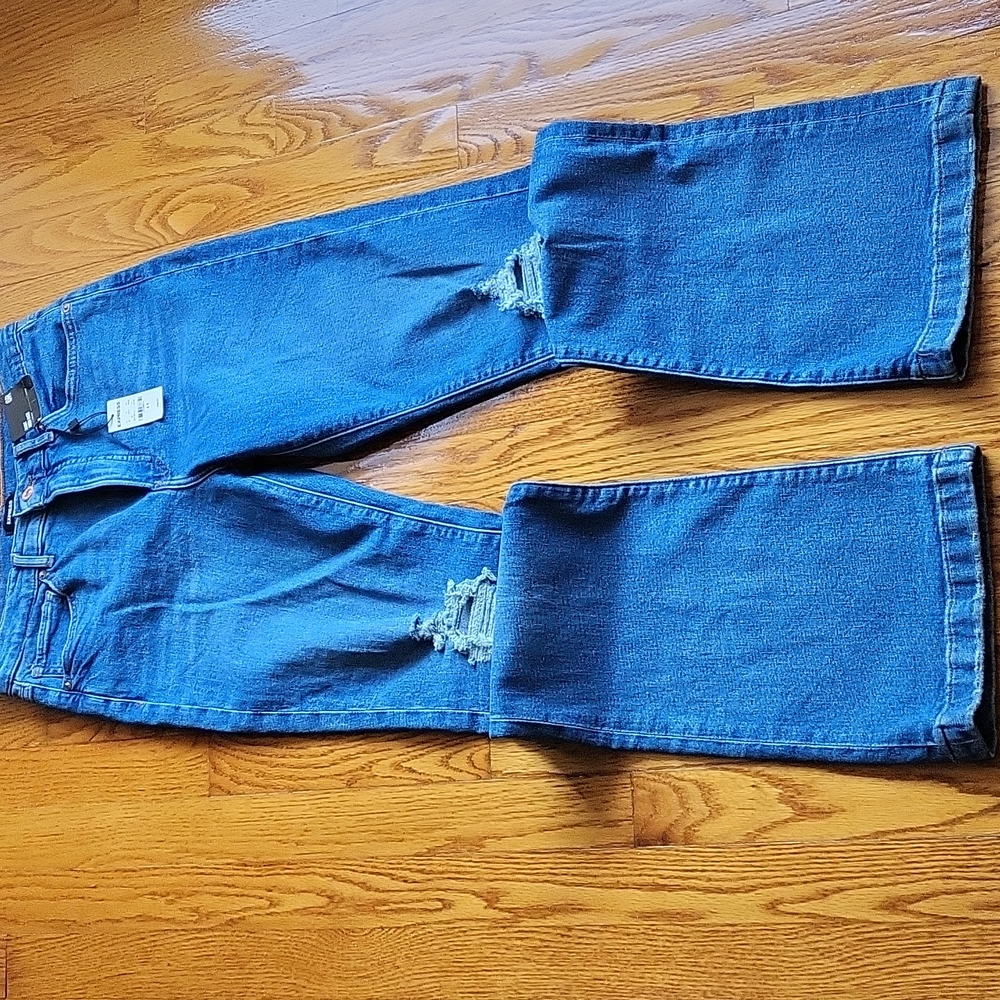 Express NWT women's boot high rise blue jeans size 6R